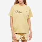 Kwaidan Editions Women's Kwaidan T-Shirt With Velvet Print in Vanilla Velvet Print