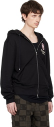 AMIRI Black 'MA Chateau' Zip Hoodie
