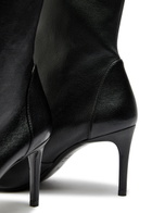 Stuart Weitzman Stuart Power 75 Leather Mid-calf Boots Black