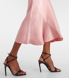 Dorothee Schumacher Slouchy Elegance satin midi skirt