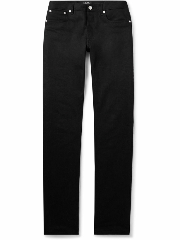 Photo: A.P.C. - Petite Standard Slim-Fit Jeans - Black