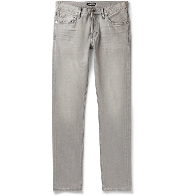 Photo: TOM FORD - Slim-Fit Denim Jeans - Gray