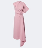 Roksanda Elva asymmetric crêpe midi dress