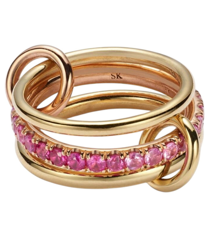 Photo: Spinelli Kilcollin Petunia 18kt gold and 18kt rose gold ring with sapphires