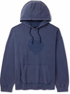 Givenchy - Oversized Logo-Print Cotton-Jersey Hoodie - Blue