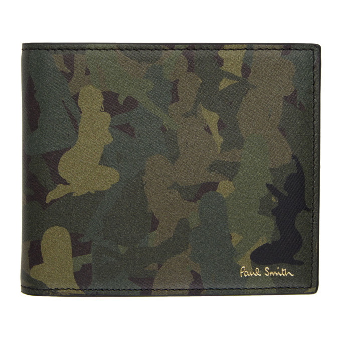 Paul Smith Khaki Naked Lady Camouflage Wallet Paul Smith