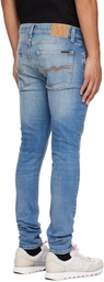 Nudie Jeans Blue Tight Terry Jeans