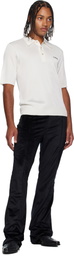 AMIRI Black Velvet Flare Track Sweatpants