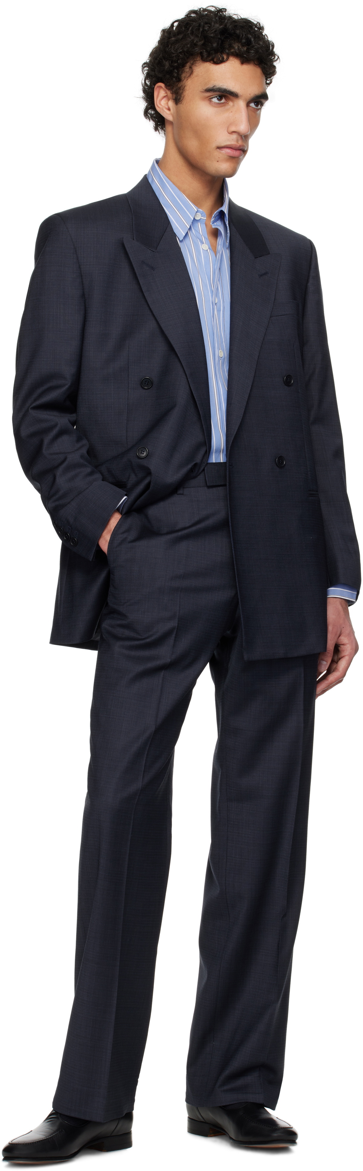 Sunflower Navy Relaxed Trousers