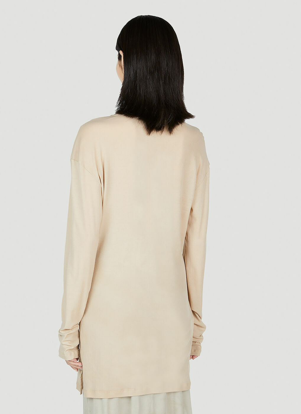 Miu Miu logo-patch long-sleeve T-shirt | Black | FARFETCH
