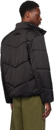 Hugo Black Water-Repellent Puffer Jacket