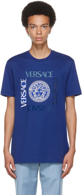 Photo: Versace Blue Medusa T-Shirt