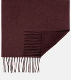 Prada Fringed silk and cashmere scarf