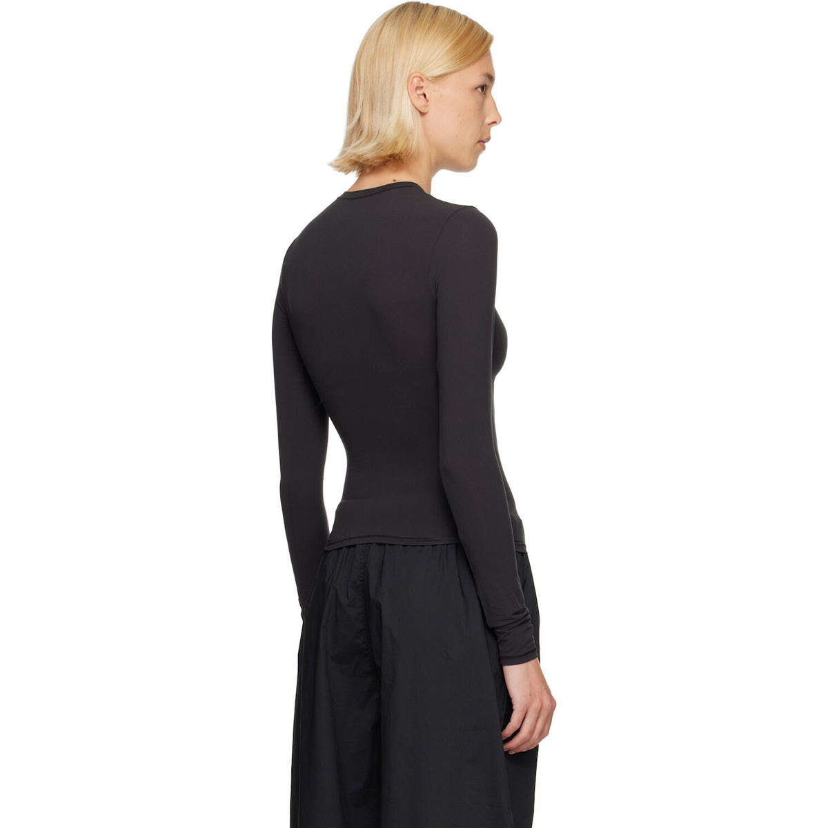SKIMS Black Fits Everybody Long Sleeve T-shirt