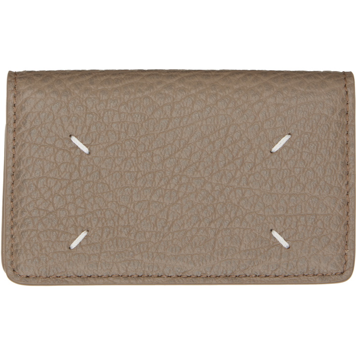 Photo: Maison Margiela Taupe Calfskin Card Holder