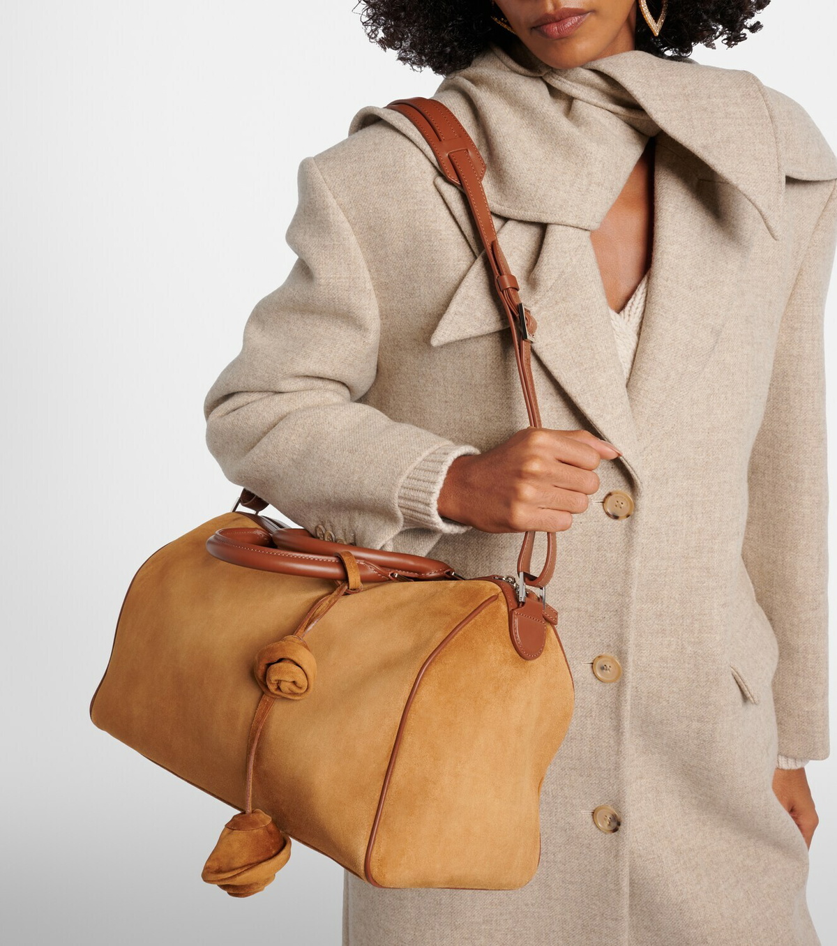 Magda Butrym Varsovia suede duffel bag