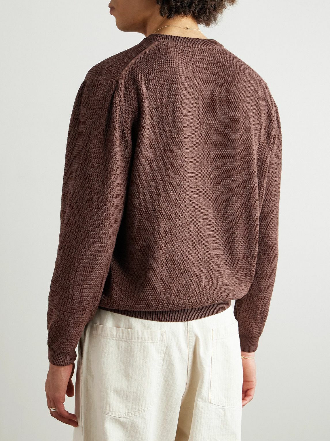 MILES LEON - Elio Organic Cotton Sweater - Brown