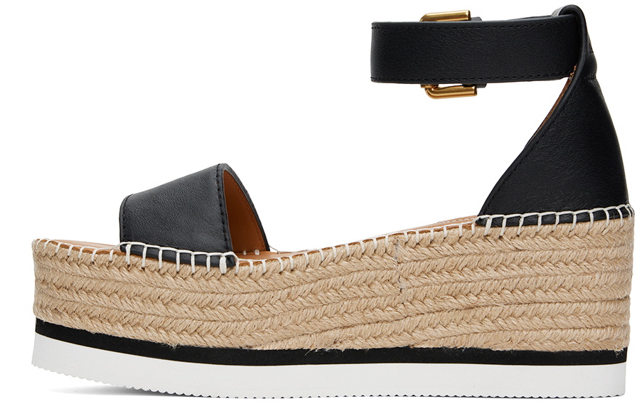 See by Chloé Black Glyn Espadrille Sandals