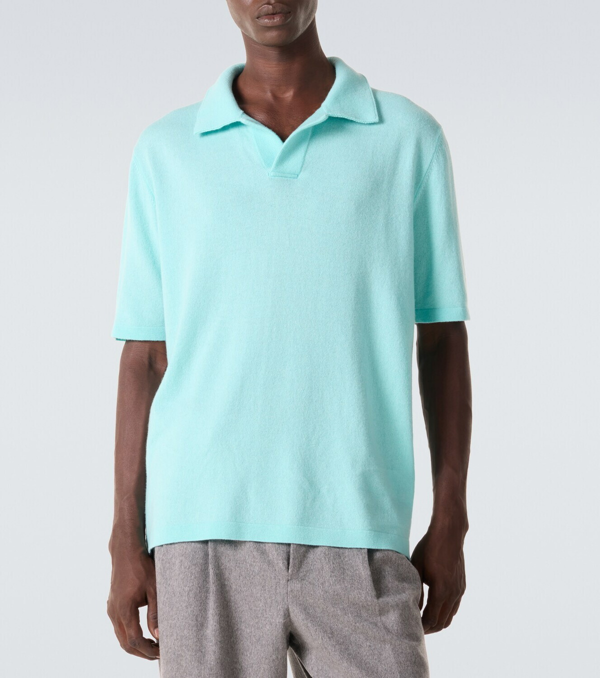 Allude Wool and cashmere polo sweater