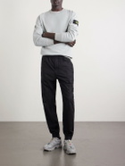 Stone Island - Tapered Stretch-Cotton Shell Cargo Trousers - Black