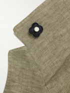 Lardini - Double-Breasted Cashmere, Wool and Silk-Blend Twill Blazer - Brown