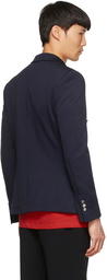 Balmain Navy Cotton Blazer