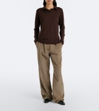 The Row Pauli wool and silk polo sweater