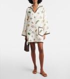 Alémais Printed linen minidress