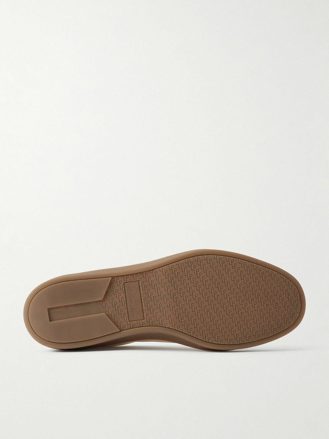 Loro Piana - Tennis Walk Suede-Trimmed Leather Sneakers - White
