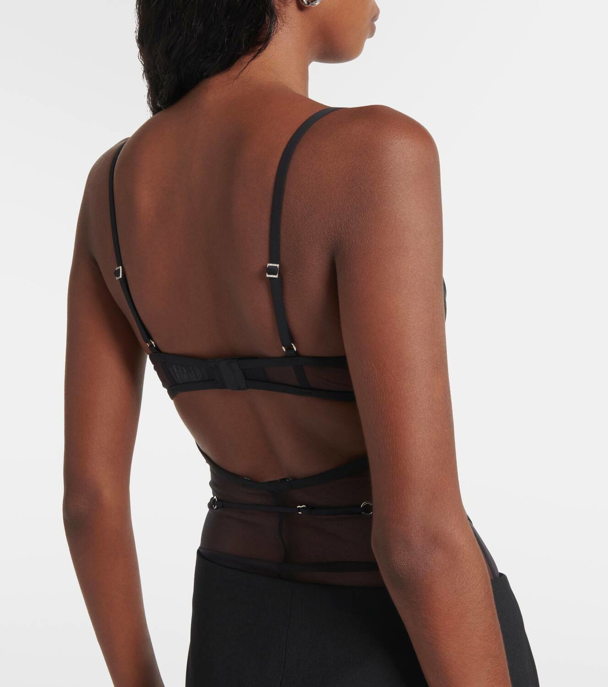 Nensi Dojaka x Calvin Klein tulle bodysuit Nensi Dojaka