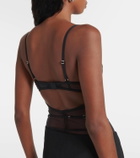 Nensi Dojaka x Calvin Klein tulle bodysuit