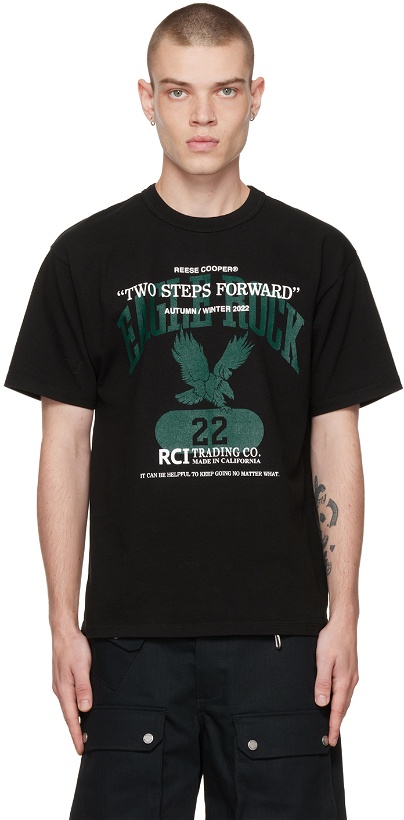 Photo: Reese Cooper Black 'Two Steps Forward' T-Shirt