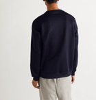 SSAM - Loopback Silk and Cotton-Blend Jersey Sweatshirt - Blue
