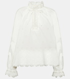 Ulla Johnson Alora broderie anglaise cotton blouse