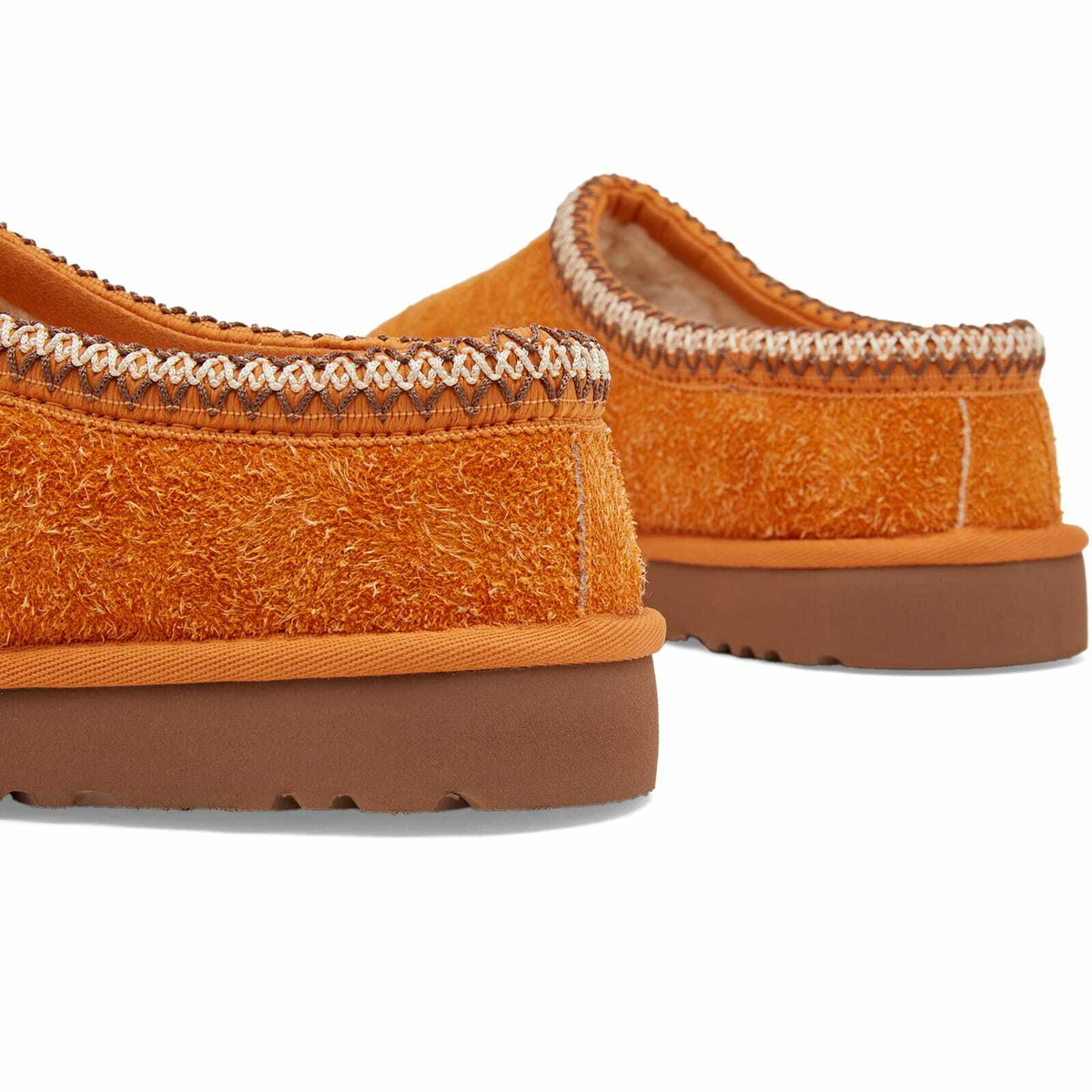 UGG Men's Shaggy Suede Tasman Slippers in Dark Apricot