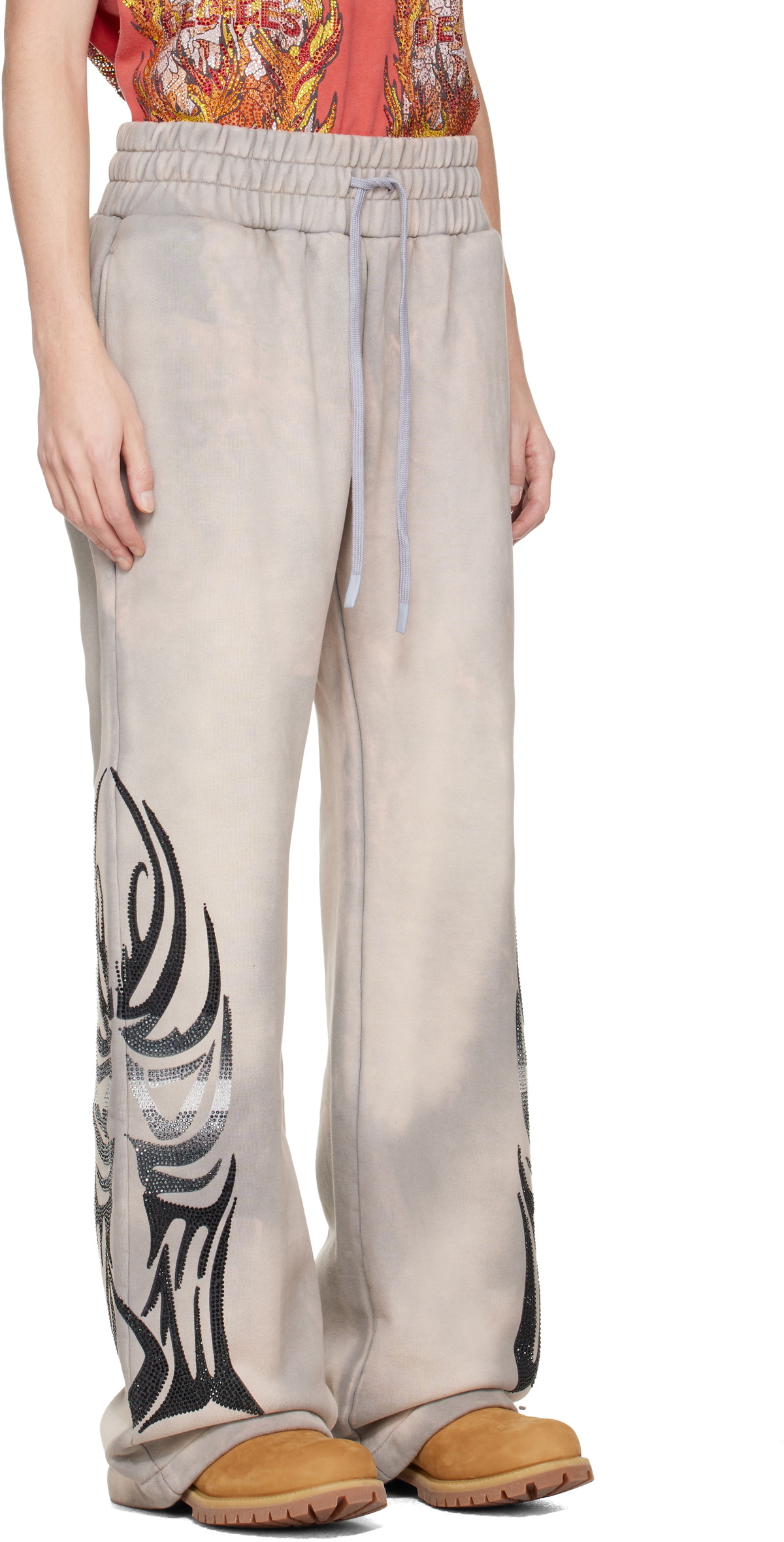 Who Decides War Taupe Winged Sweatpants