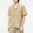 Foret Men's Sway Stripe Vacation Shirt in Yellow