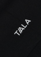 Tala Dayflex Fold-waist Flared Stretch-jersey Trousers Black