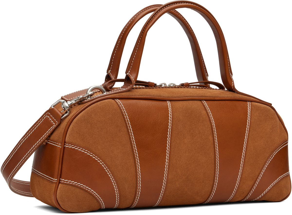 Dries Van Noten Brown Medium East West Bowling Bag