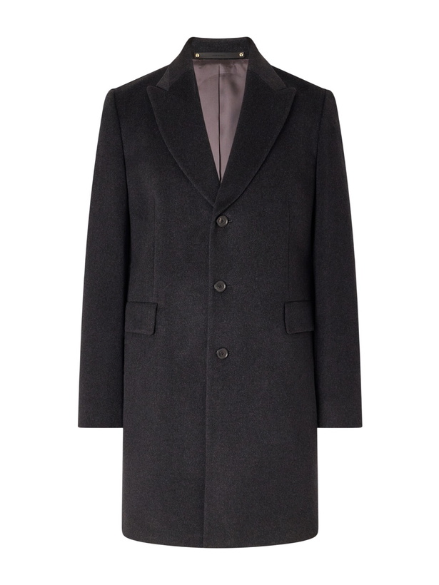 Photo: Paul Smith - Wool and Cashmere-Blend Coat - Blue