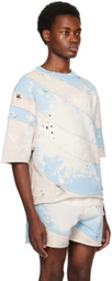 Liberal Youth Ministry Blue & Beige Distressed T-Shirt
