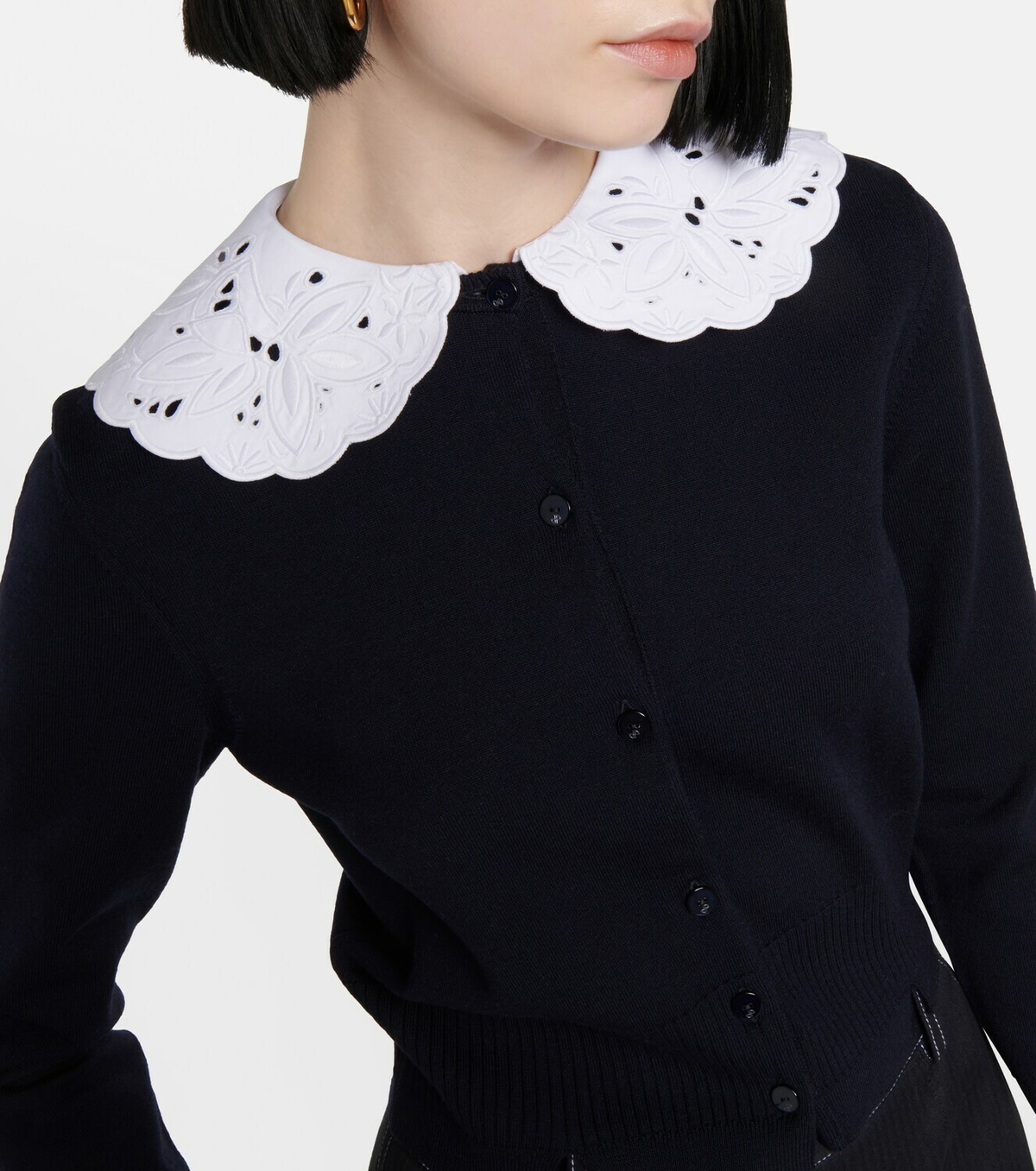 Patou Convertible wool-blend cardigan