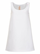 MARNI Cotton Cady Logo Mini Dress