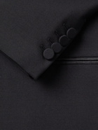 Acne Studios - Josiah Shawl-Collar Cloqué-Trimmed Wool and Mohair-Blend Blazer - Black