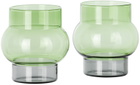 Tom Dixon Green Short Bump Glass Set