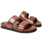 Dunhill - Leather Slides - Brown