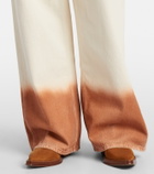 Alanui Shades Of Eden wide-leg jeans