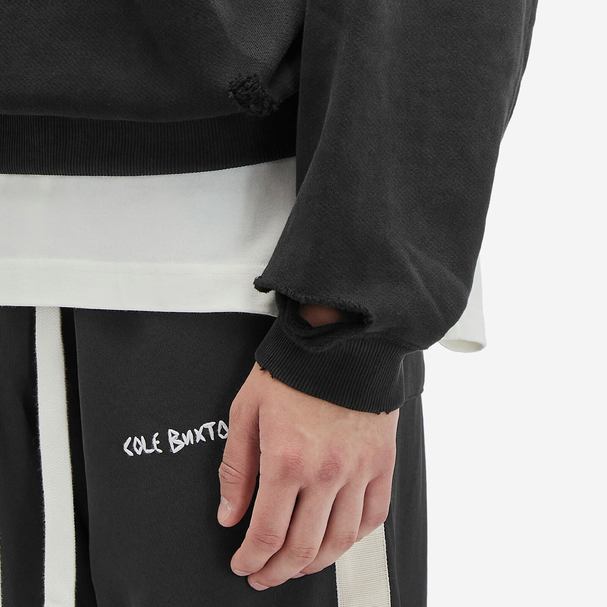 Cole Buxton Men's Pocket Fade Hoodie in Vintage Black