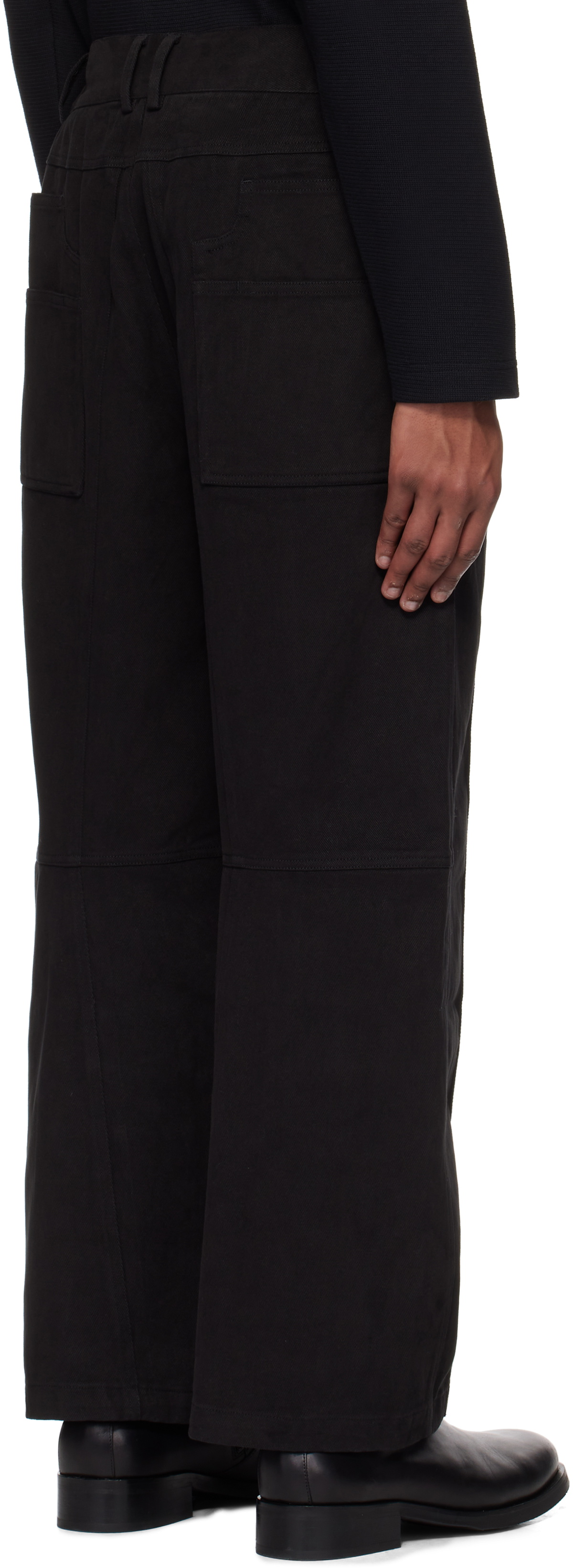 C2H4 Black Staff Uniform Manuals Work Trousers