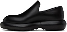 Jil Sander Black Platform Loafers